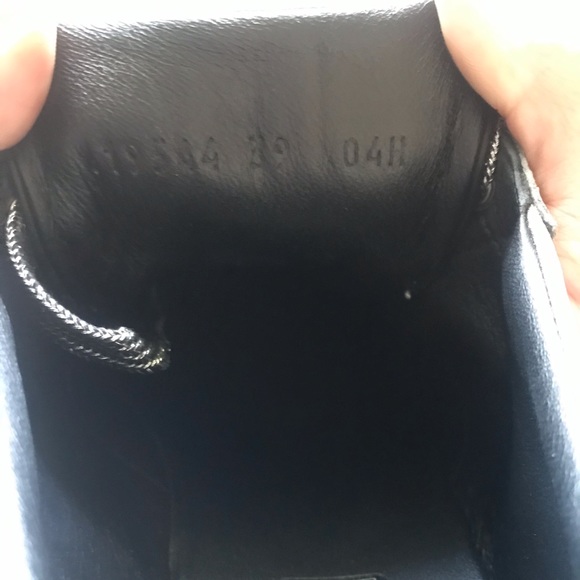 Womens GUCCI Metallic Glitter Web Sneaker w/Studs - Picture 6 of 8